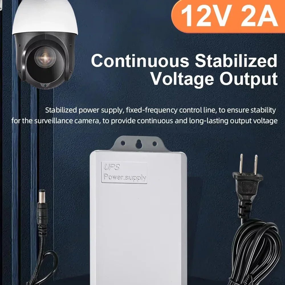 Fonte de Alimentação NOBREAK UPS 12V 2A com Bateria 5400mAh Backup À Prova D'Água para Câmera CCTV DiFang - LUFT SECURITY LTDA1PCS 7500mAhFonte de Alimentação NOBREAK UPS 12V 2A com Bateria 5400mAh Backup À Prova D'Água para Câmera CCTV DiFang