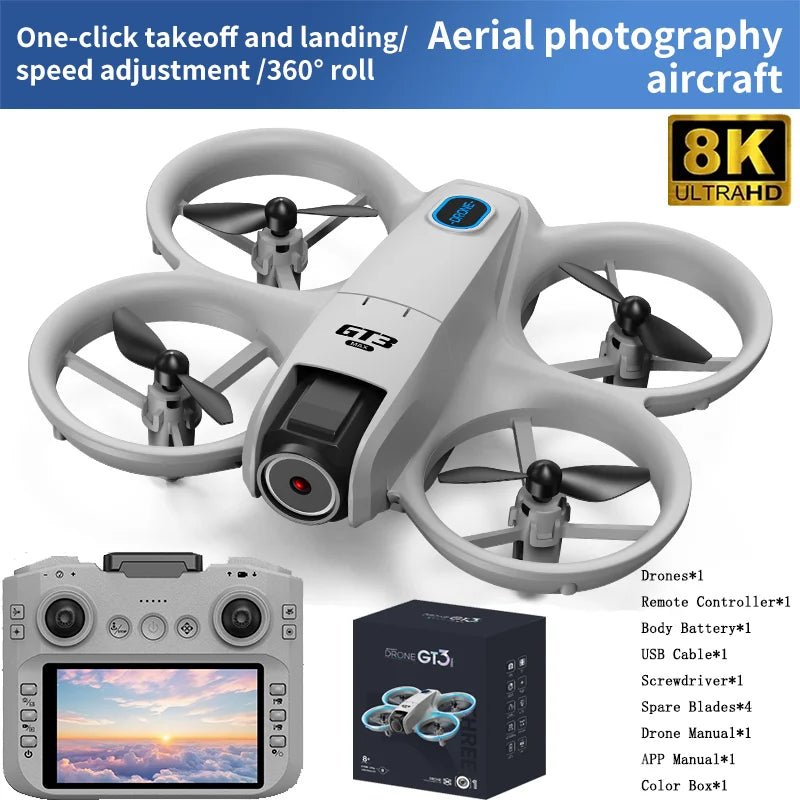 GT3 MAX pequeno drone 5G 8K panorâmico GPS profissional hd fotografia aérea iluminação dinâmica controle remoto aeronave fluxo óptico quadcopter - LUFT SECURITY LTDAGT3MAX - 8K - 1BGT3 MAX pequeno drone 5G 8K panorâmico GPS profissional hd fotografia aérea iluminação dinâmica controle remoto aeronave fluxo óptico quadcopter
