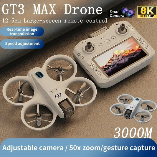 GT3 MAX pequeno drone 5G 8K panorâmico GPS profissional hd fotografia aérea iluminação dinâmica controle remoto aeronave fluxo óptico quadcopter - LUFT SECURITY LTDAGT3MAX - 8K - 1BGT3 MAX pequeno drone 5G 8K panorâmico GPS profissional hd fotografia aérea iluminação dinâmica controle remoto aeronave fluxo óptico quadcopter