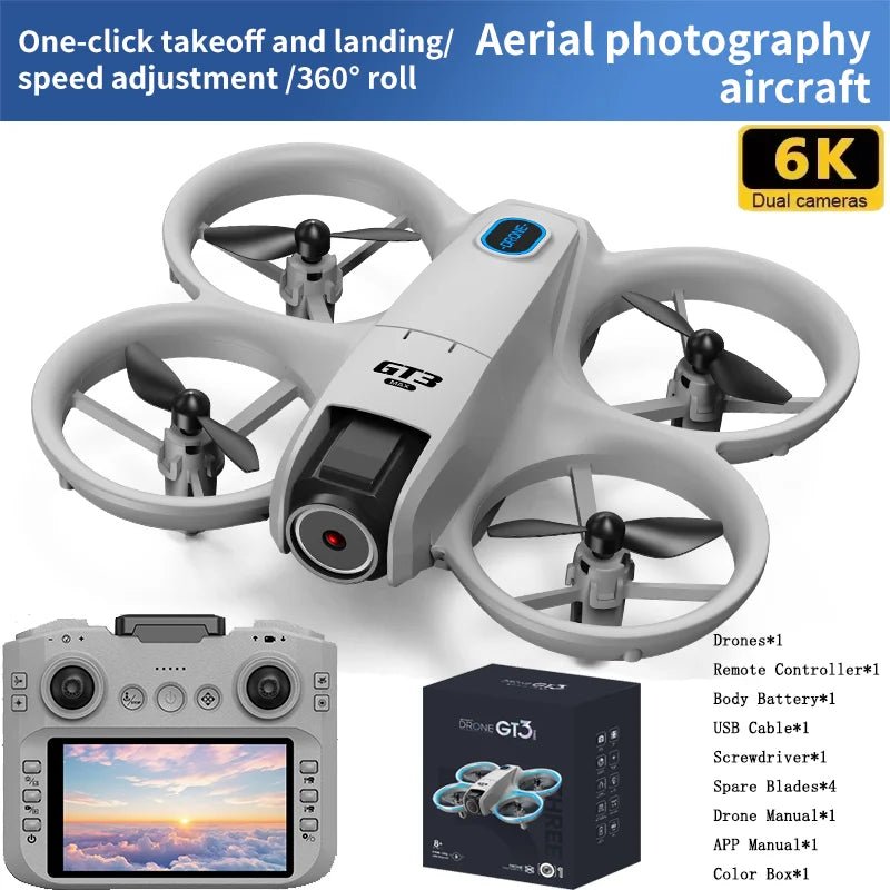 GT3 MAX pequeno drone 5G 8K panorâmico GPS profissional hd fotografia aérea iluminação dinâmica controle remoto aeronave fluxo óptico quadcopter - LUFT SECURITY LTDAGT3MAX - 6K - 1BGT3 MAX pequeno drone 5G 8K panorâmico GPS profissional hd fotografia aérea iluminação dinâmica controle remoto aeronave fluxo óptico quadcopter