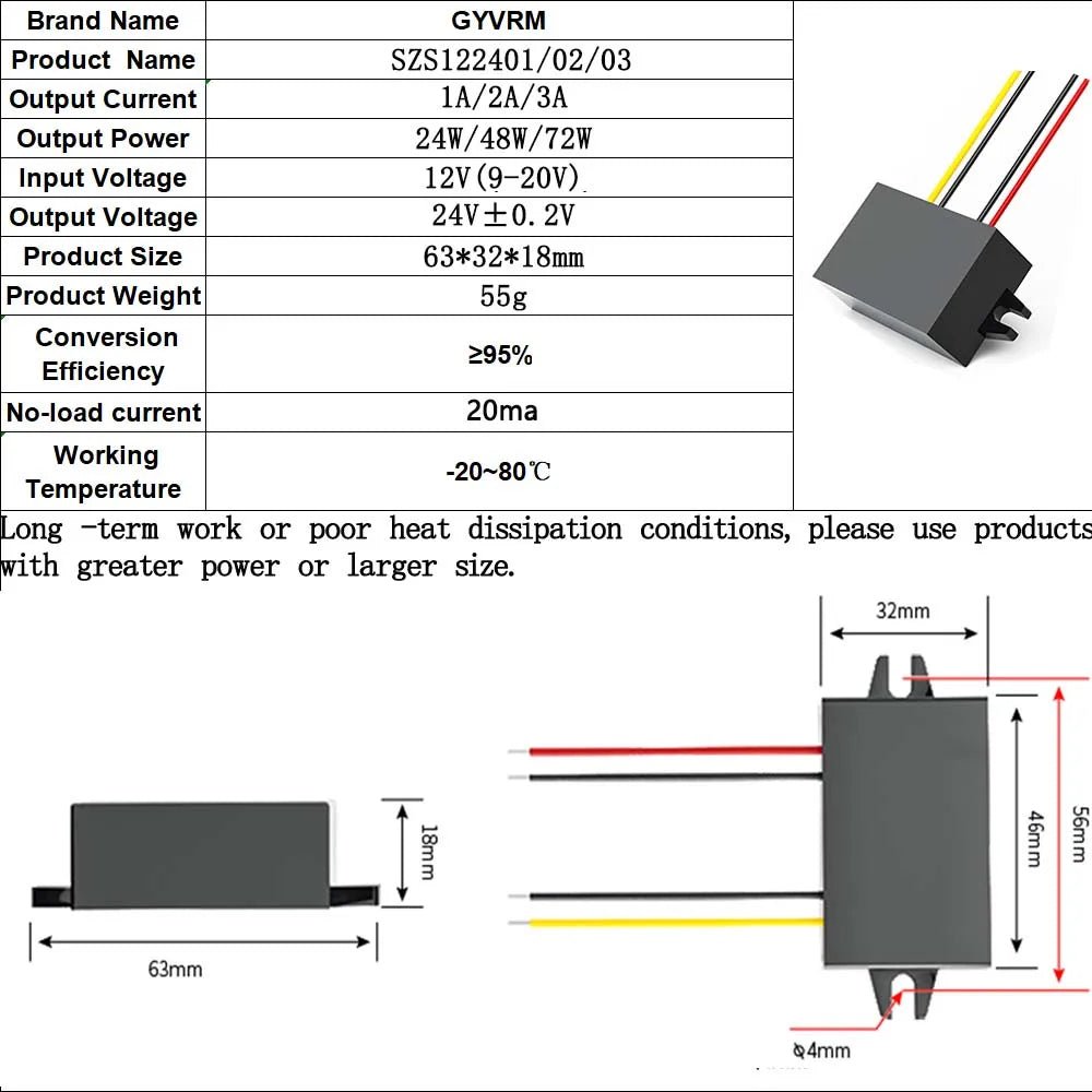 Gyvrm 12v a 24v 1a 2a 3a 4a 5a 10a 15a 20a 25a conversor dc step - up 12 volts a 24 volts 120w regulador de tensão de impulso ce rohs - LUFT SECURITY LTDA12V PARA 24V 5AGyvrm 12v a 24v 1a 2a 3a 4a 5a 10a 15a 20a 25a conversor dc step - up 12 volts a 24 volts 120w regulador de tensão de impulso ce rohs