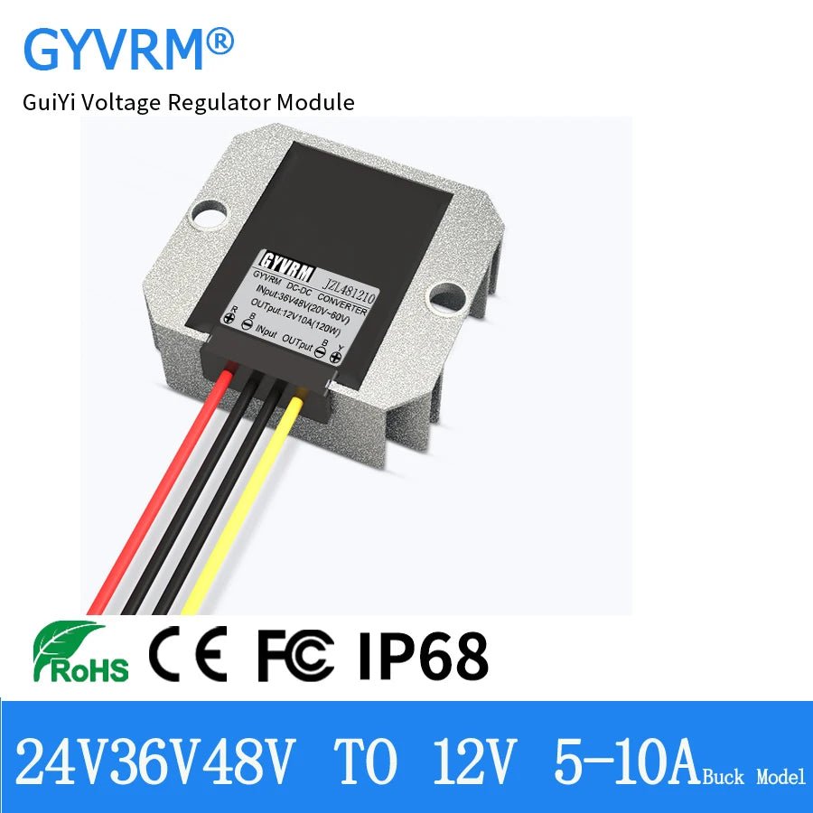 Gyvrm 24v 36v 48v 60v a 12v 5a 6a 8a 10a step - down dc conversor 48v - 12v regulador de tensão buck carro caminhão barco fonte de alimentação - LUFT SECURITY LTDA36V48V PARA 12V 20AGyvrm 24v 36v 48v 60v a 12v 5a 6a 8a 10a step - down dc conversor 48v - 12v regulador de tensão buck carro caminhão barco fonte de alimentação