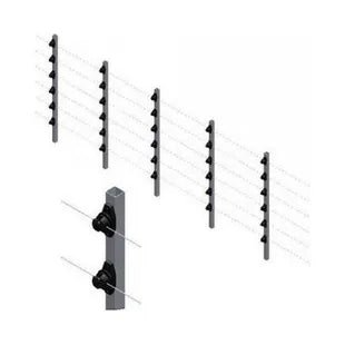 Haste 25x25mm com 6 Isoladores 1 Metro para Cerca Elétrica - LUFT SECURITY LTDAHaste 25x25mm com 6 Isoladores 1 Metro para Cerca Elétrica