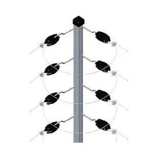 Haste Cantoneira 25x25mm com 12 Isoladores 1 Metro para Cerca Elétrica - LUFT SECURITY LTDAHaste Cantoneira 25x25mm com 12 Isoladores 1 Metro para Cerca Elétrica