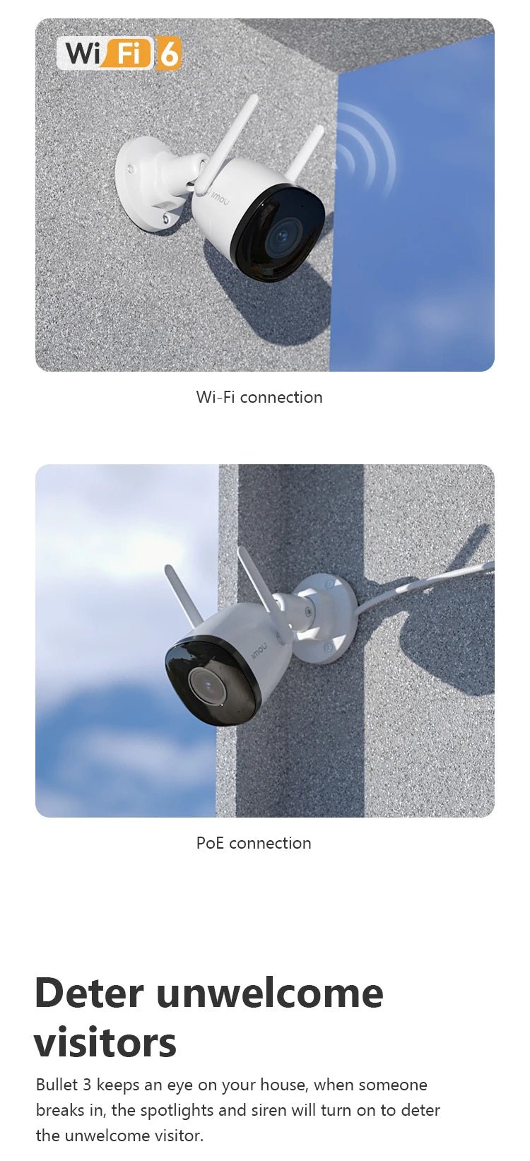 IMOU - Câmera IP Inteligente com Visão Noturna, Proteção de Segurança, WiFi, Detecção de Veículos, IP67, Proteção de Segurança, Bala 3C, 5MP, 3,6mm - LUFT SECURITY LTDA5MP 2.8mm x EU PLUGIMOU - Câmera IP Inteligente com Visão Noturna, Proteção de Segurança, WiFi, Detecção de Veículos, IP67, Proteção de Segurança, Bala 3C, 5MP, 3,6mm