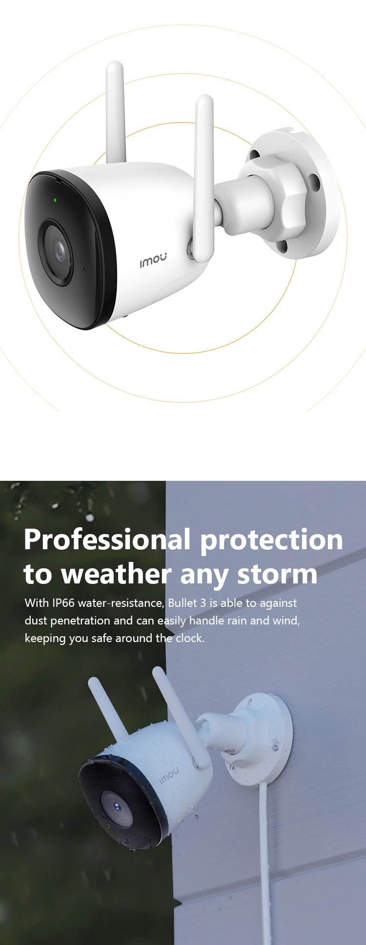 IMOU - Câmera IP Inteligente com Visão Noturna, Proteção de Segurança, WiFi, Detecção de Veículos, IP67, Proteção de Segurança, Bala 3C, 5MP, 3,6mm - LUFT SECURITY LTDA5MP 2.8mm x EU PLUGIMOU - Câmera IP Inteligente com Visão Noturna, Proteção de Segurança, WiFi, Detecção de Veículos, IP67, Proteção de Segurança, Bala 3C, 5MP, 3,6mm