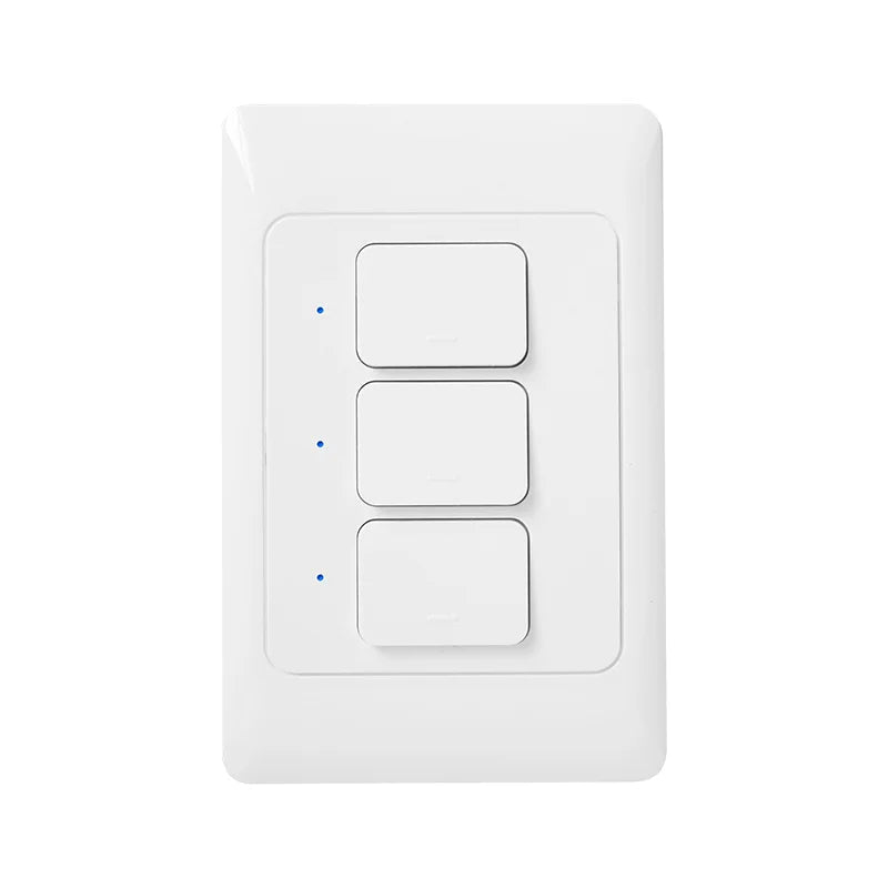 Milfra interruptor de luz inteligente wifi zigbee nenhum fio neutro necessário au kr brasil interruptores de botão de parede 1/2/3gang AC100V - 250V 50/60hz - LUFT SECURITY LTDA3 GangMilfra interruptor de luz inteligente wifi zigbee nenhum fio neutro necessário au kr brasil interruptores de botão de parede 1/2/3gang AC100V - 250V 50/60hz
