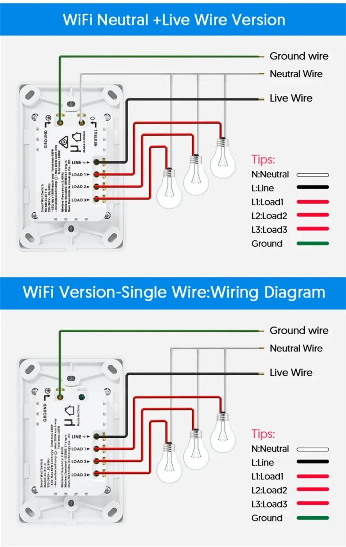 Milfra interruptor de luz inteligente wifi zigbee nenhum fio neutro necessário au kr brasil interruptores de botão de parede 1/2/3gang AC100V - 250V 50/60hz - LUFT SECURITY LTDA3 GangMilfra interruptor de luz inteligente wifi zigbee nenhum fio neutro necessário au kr brasil interruptores de botão de parede 1/2/3gang AC100V - 250V 50/60hz
