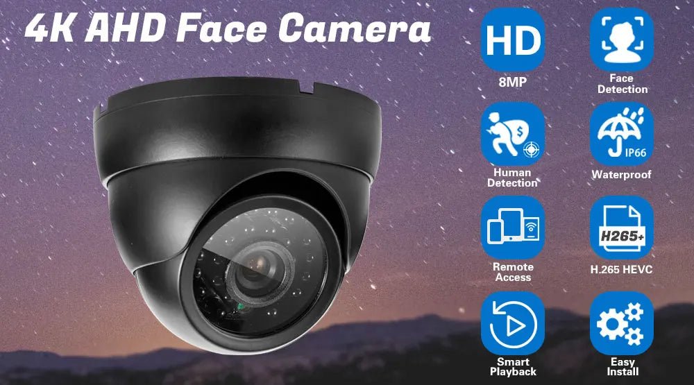 Novo 4k ultra hd 8mp tvi cvi ahd câmera ao ar livre h.265 metal dome cctv casa 8mp ir infravermelho visão noturna câmera de segurança para dvr - LUFT SECURITY LTDA4K AHD CameraNovo 4k ultra hd 8mp tvi cvi ahd câmera ao ar livre h.265 metal dome cctv casa 8mp ir infravermelho visão noturna câmera de segurança para dvr