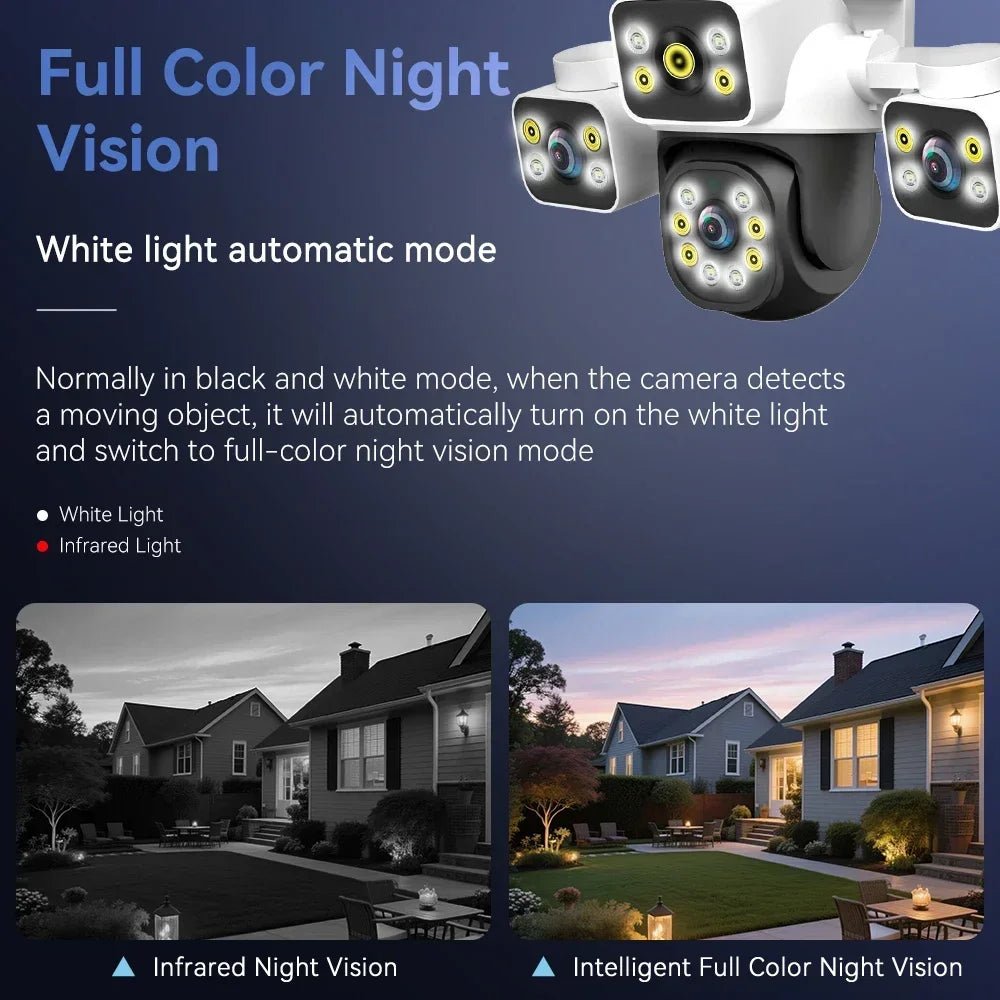 Pegatah 6k 12mp câmera wi - fi ao ar livre três telas três lentes 10x zoom ptz rastreamento automático alarme visual sonoro câmera de segurança - LUFT SECURITY LTDA3 Lens Add 32G CardPegatah 6k 12mp câmera wi - fi ao ar livre três telas três lentes 10x zoom ptz rastreamento automático alarme visual sonoro câmera de segurança