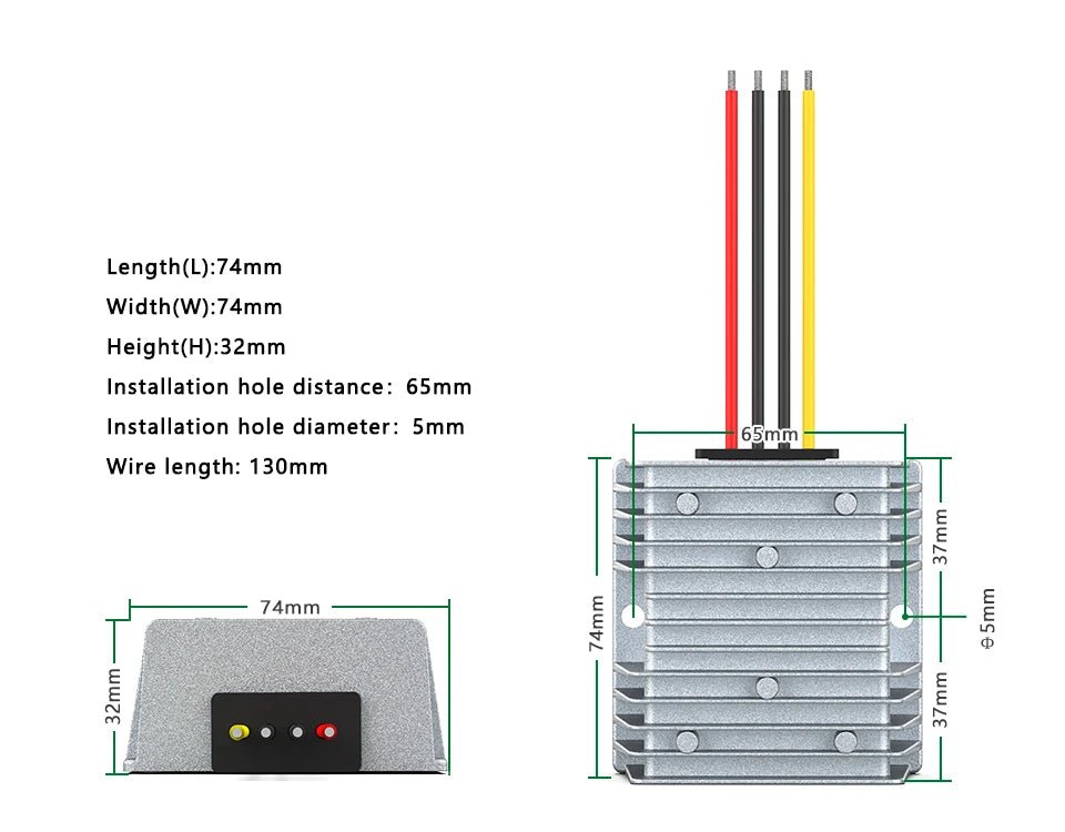 Regulador de tensão DC de alta potência 48V a 24V 60V72Vv para 24V10A20A30A módulo conversor de energia - LUFT SECURITY LTDA15ARegulador de tensão DC de alta potência 48V a 24V 60V72Vv para 24V10A20A30A módulo conversor de energia