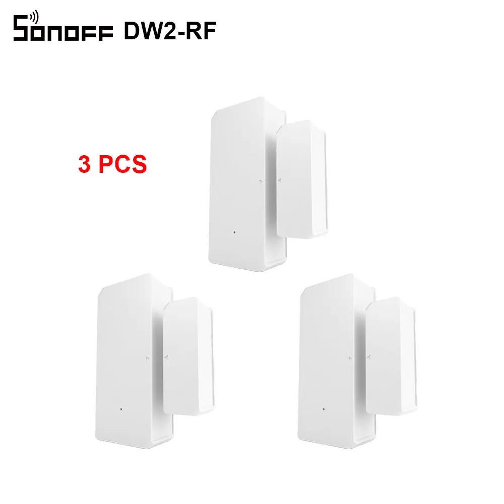 SONOFF - DW2 RF Sensor de alarme de porta e janela, detector de porta magnética sem fio, alarme anti - roubo, segurança doméstica inteligente, 1 a 10 pcs - LUFT SECURITY LTDA3PCS DW2 - RFSONOFF - DW2 RF Sensor de alarme de porta e janela, detector de porta magnética sem fio, alarme anti - roubo, segurança doméstica inteligente, 1 a 10 pcs