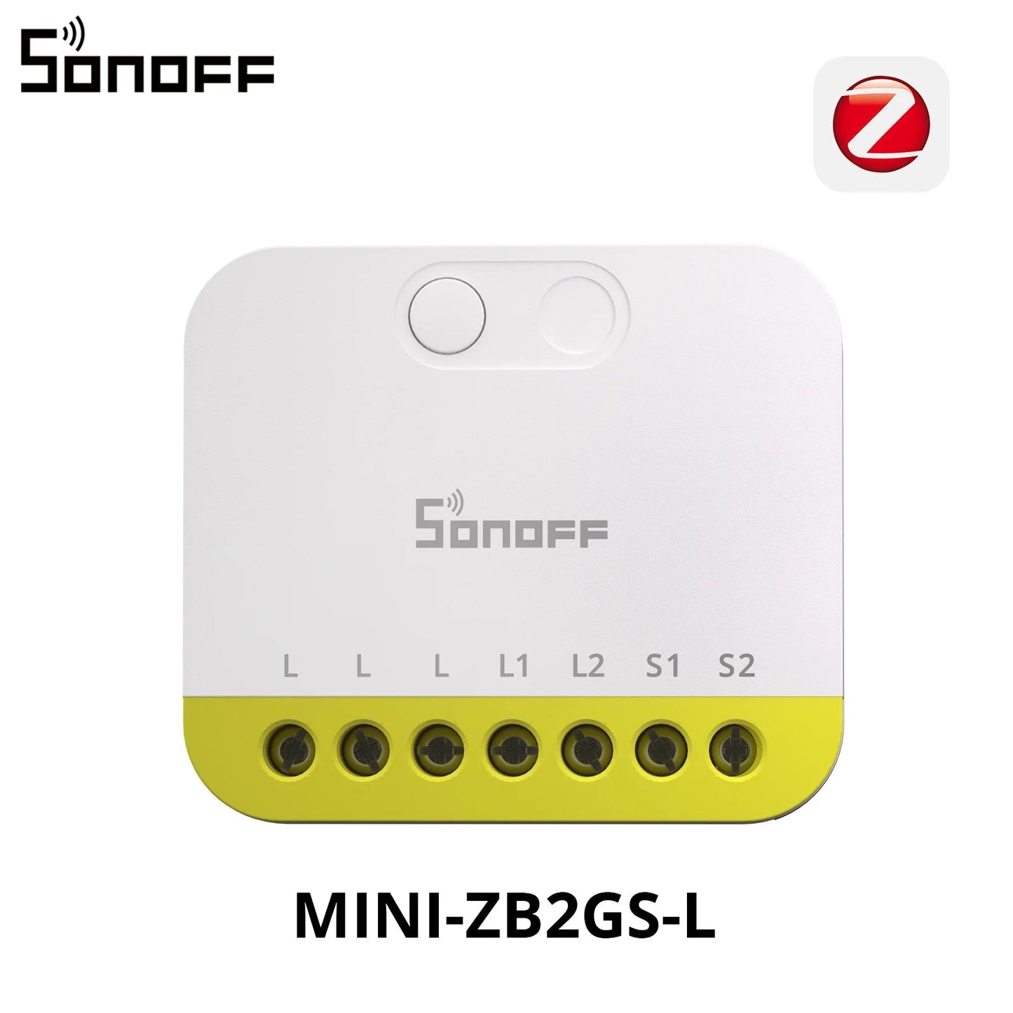 Sonoff mini DUO - L interruptor inteligente zigbee de 2 gangues MINI - ZB2GS - L sem necessidade de fio neutro controle de interruptor externo de canal duplo menor - LUFT SECURITY LTDAMINI - ZB2GS - LSonoff mini DUO - L interruptor inteligente zigbee de 2 gangues MINI - ZB2GS - L sem necessidade de fio neutro controle de interruptor externo de canal duplo menor