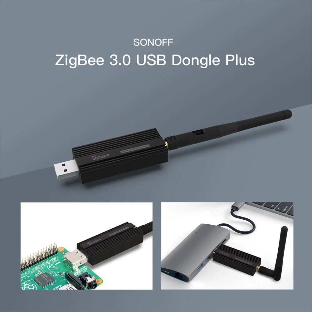 SONOFF ZB Dongle - P Zigbee 3.0 USB Dongle Plus Universal Zigbee Gateway Suporte via ZHA ou Zigbee2MQTT Sonoff Zigbee Series - LUFT SECURITY LTDAZBDongleP com CaboSONOFF ZB Dongle - P Zigbee 3.0 USB Dongle Plus Universal Zigbee Gateway Suporte via ZHA ou Zigbee2MQTT Sonoff Zigbee Series