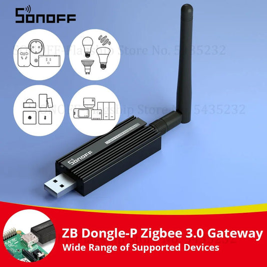 SONOFF ZB Dongle - P Zigbee 3.0 USB Dongle Plus Universal Zigbee Gateway Suporte via ZHA ou Zigbee2MQTT Sonoff Zigbee Series - LUFT SECURITY LTDAZBDongleP com CaboSONOFF ZB Dongle - P Zigbee 3.0 USB Dongle Plus Universal Zigbee Gateway Suporte via ZHA ou Zigbee2MQTT Sonoff Zigbee Series