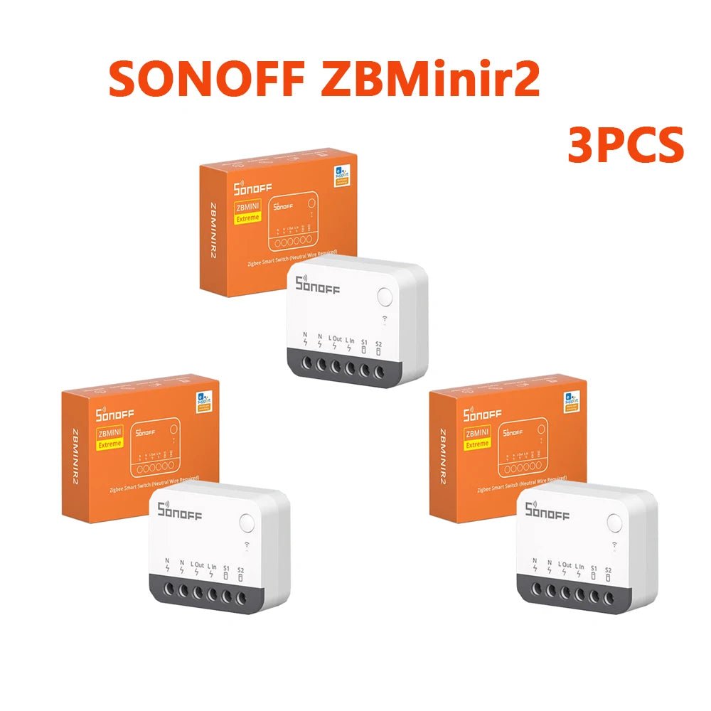 Sonoff zbminir2 zbmini extreme zigbee interruptor inteligente desanexar relé controle de interruptor externo via ewelink compatível com zigbee hub - LUFT SECURITY LTDASonoff ZBMinir2 3PCSSonoff zbminir2 zbmini extreme zigbee interruptor inteligente desanexar relé controle de interruptor externo via ewelink compatível com zigbee hub