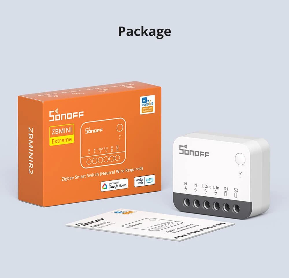 Sonoff zbminir2 zbmini extreme zigbee interruptor inteligente desanexar relé controle de interruptor externo via ewelink compatível com zigbee hub - LUFT SECURITY LTDASonoff ZBMinir2 2PCSSonoff zbminir2 zbmini extreme zigbee interruptor inteligente desanexar relé controle de interruptor externo via ewelink compatível com zigbee hub