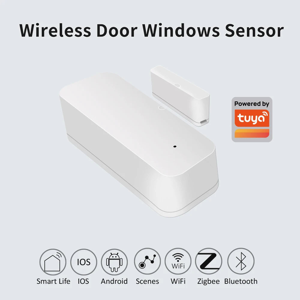 Tuya zigbee sensor de porta sensor contato aberto fechado detector casa inteligente alarme proteção segurança trabalho com aleax vida inteligente - LUFT SECURITY LTDAHA - ZBTuya zigbee sensor de porta sensor contato aberto fechado detector casa inteligente alarme proteção segurança trabalho com aleax vida inteligente