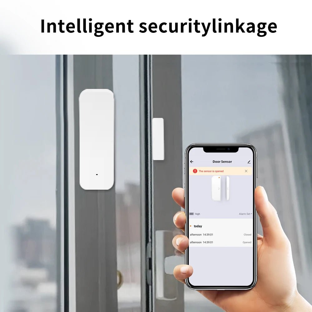 Tuya zigbee sensor de porta sensor contato aberto fechado detector casa inteligente alarme proteção segurança trabalho com aleax vida inteligente - LUFT SECURITY LTDAHA - ZBTuya zigbee sensor de porta sensor contato aberto fechado detector casa inteligente alarme proteção segurança trabalho com aleax vida inteligente