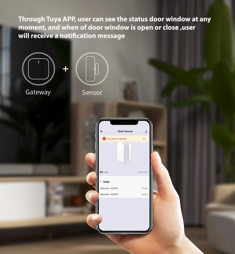 Tuya zigbee sensor de porta sensor contato aberto fechado detector casa inteligente alarme proteção segurança trabalho com aleax vida inteligente - LUFT SECURITY LTDAHA - ZBTuya zigbee sensor de porta sensor contato aberto fechado detector casa inteligente alarme proteção segurança trabalho com aleax vida inteligente