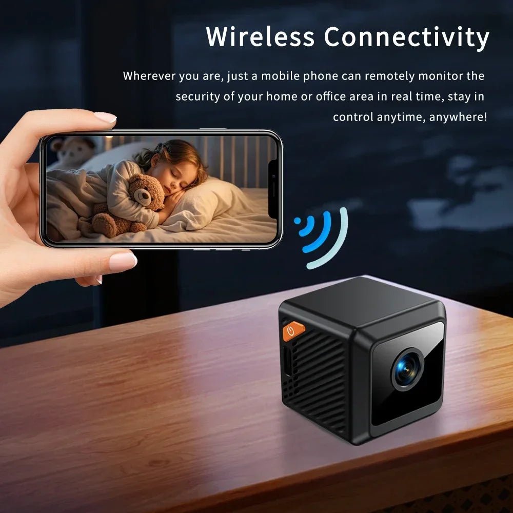 W02 Mini câmera de segurança 1080P HD, 140 ° Grande angular, emparelhamento Bluetooth, bateria de 600mAh, visão noturna IR 5M, alertas de movimento, nuvem/ - LUFT SECURITY LTDAPretoW02 Mini câmera de segurança 1080P HD, 140 ° Grande angular, emparelhamento Bluetooth, bateria de 600mAh, visão noturna IR 5M, alertas de movimento, nuvem/